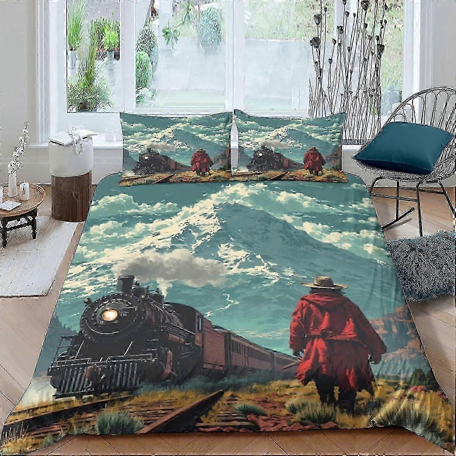 J4198 Sengetøj Find Nemo dynebetræk sæt blødt 3-delt sengetøj sæt mode tegneserie Print mønster dynebetræk sæt mikrofiber dynebetræk til ki