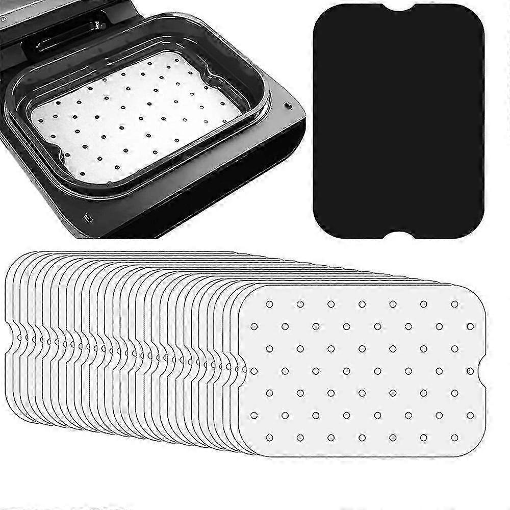 100-Sheet Air Fryer Parchment Paper Liners Rectangle Baking Mats