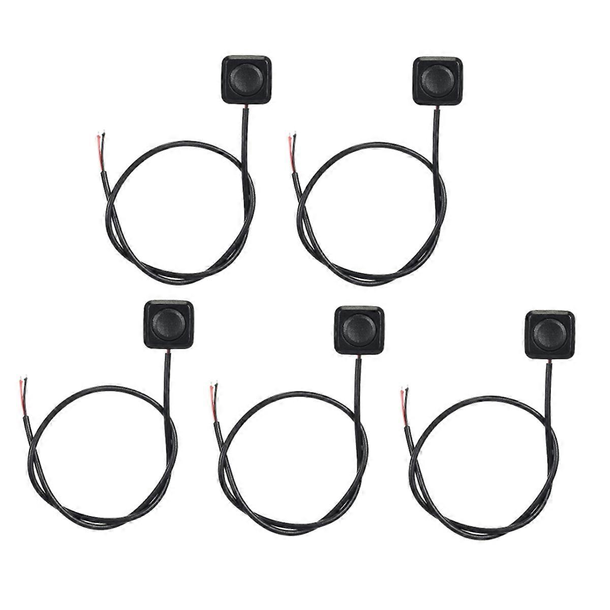 5Pcs Momentary Switch Momentary Push Button ON Off Switch 12V 24V Mount Mini Button Switch