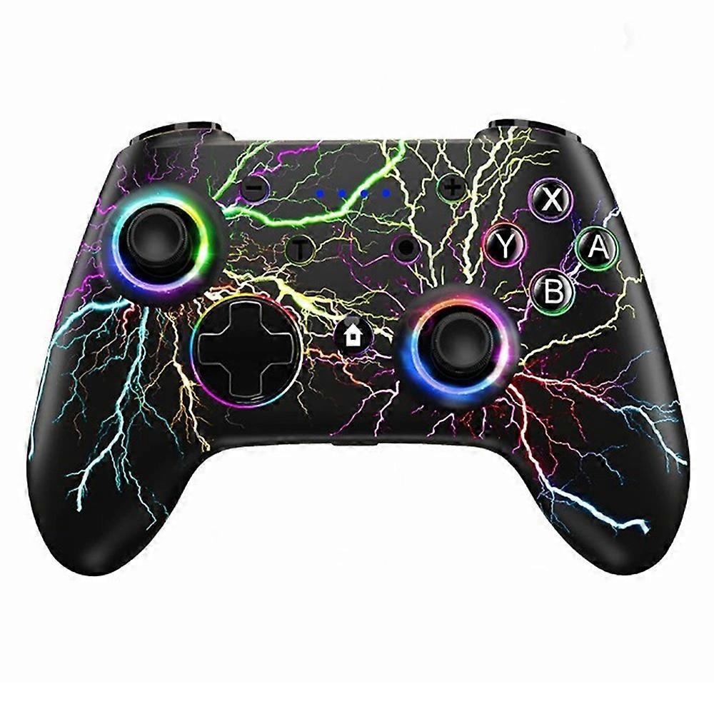 CX-270L Wireless Game Controller Six-Axis Gyroscope Vibration Bluetooth-Compatible Colorful Light Ga