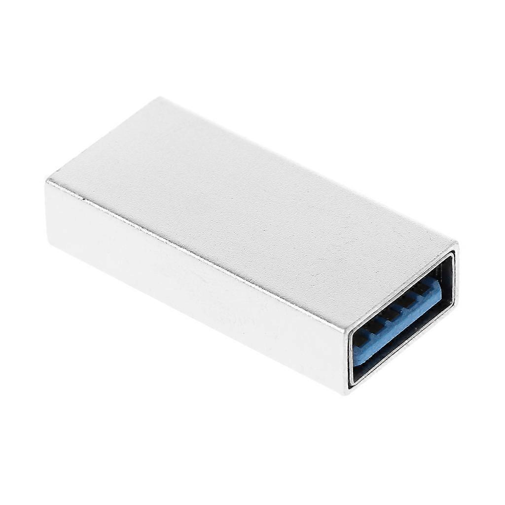 USB 3.0 Extension Connector Adapter Coupler for Connecting Two USB Male Ends Cord Extender  Gray