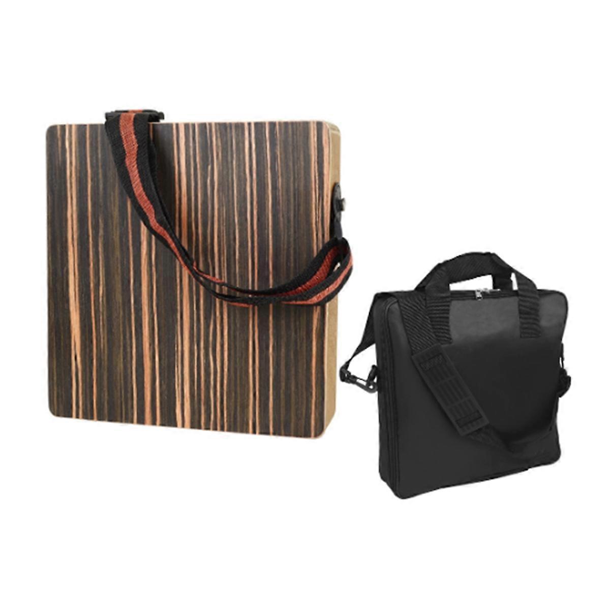 Cajon Box Drum Set with Travel Bag,Adult Beginner's Wooden Cajon Drum