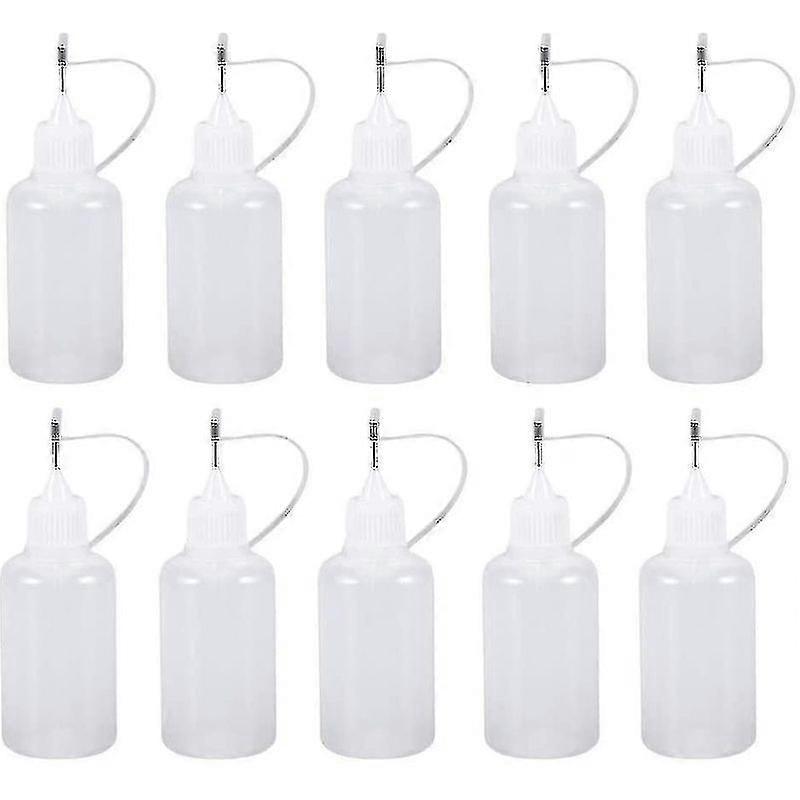 12pcs Plastic Bottles With Nozzles, Precision Tip Applicator Squeeze Bottles