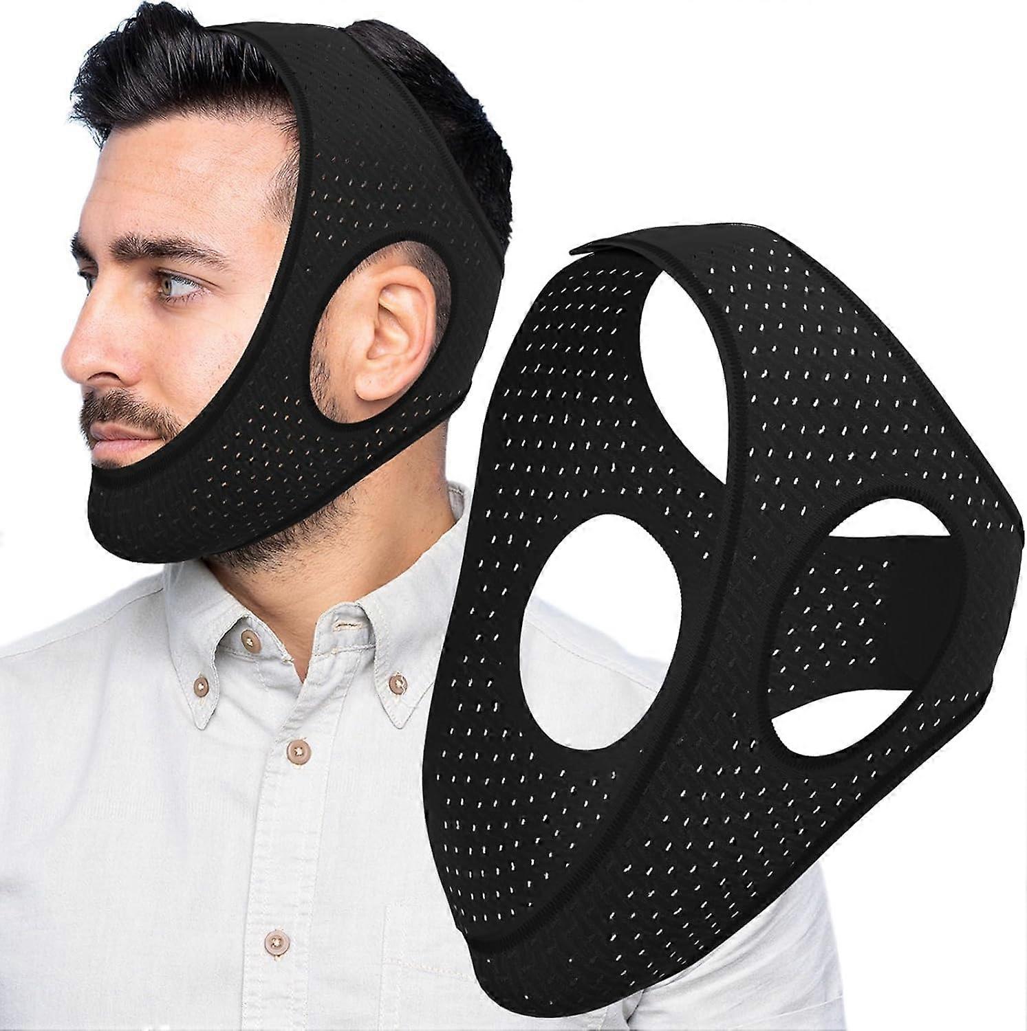 Anti -snoring devices Hnorluk Jaw Strap, Adjustable Sleep Aid, Soft Skin-Friendly Material, One Size Fits Most