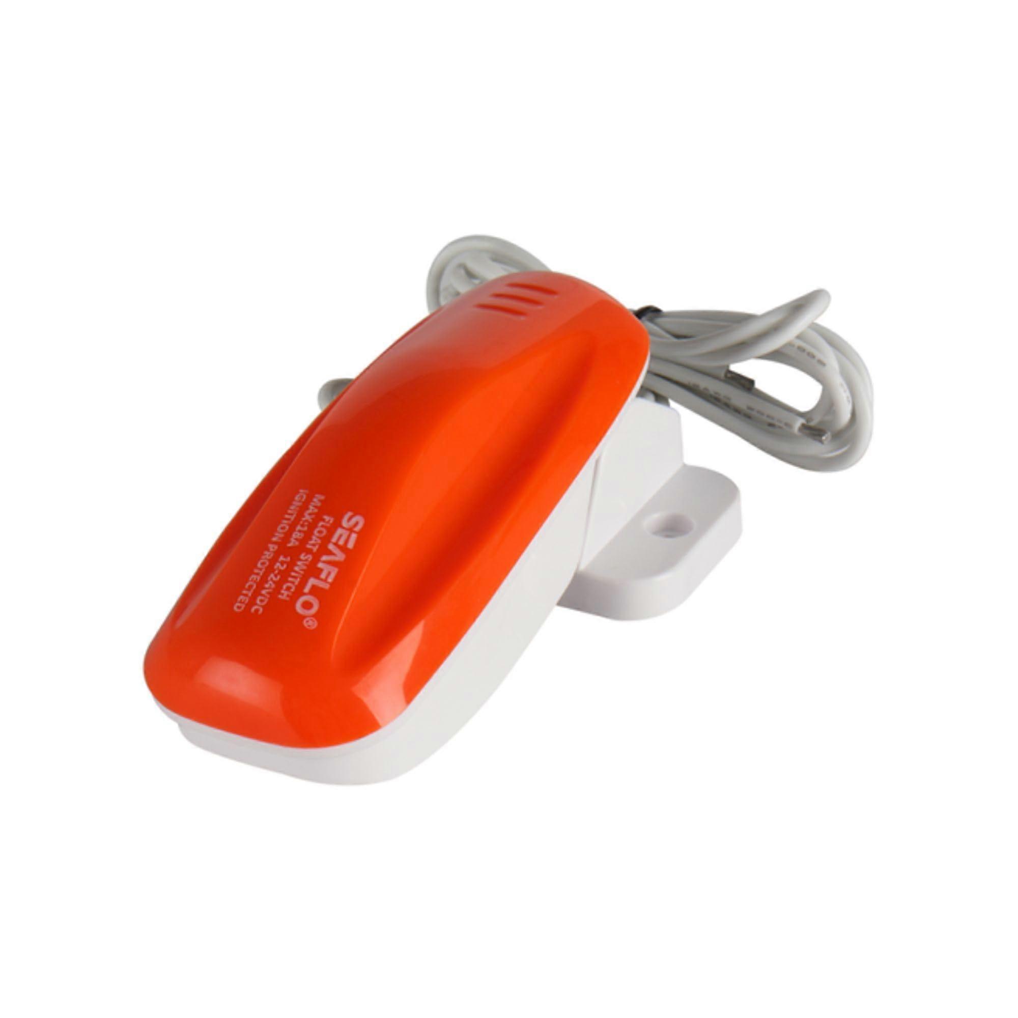 02-Series Bilge Pump Float Switch for 12V 24V 32V Boats, Marine Use, Waterproof, High Flow Rate