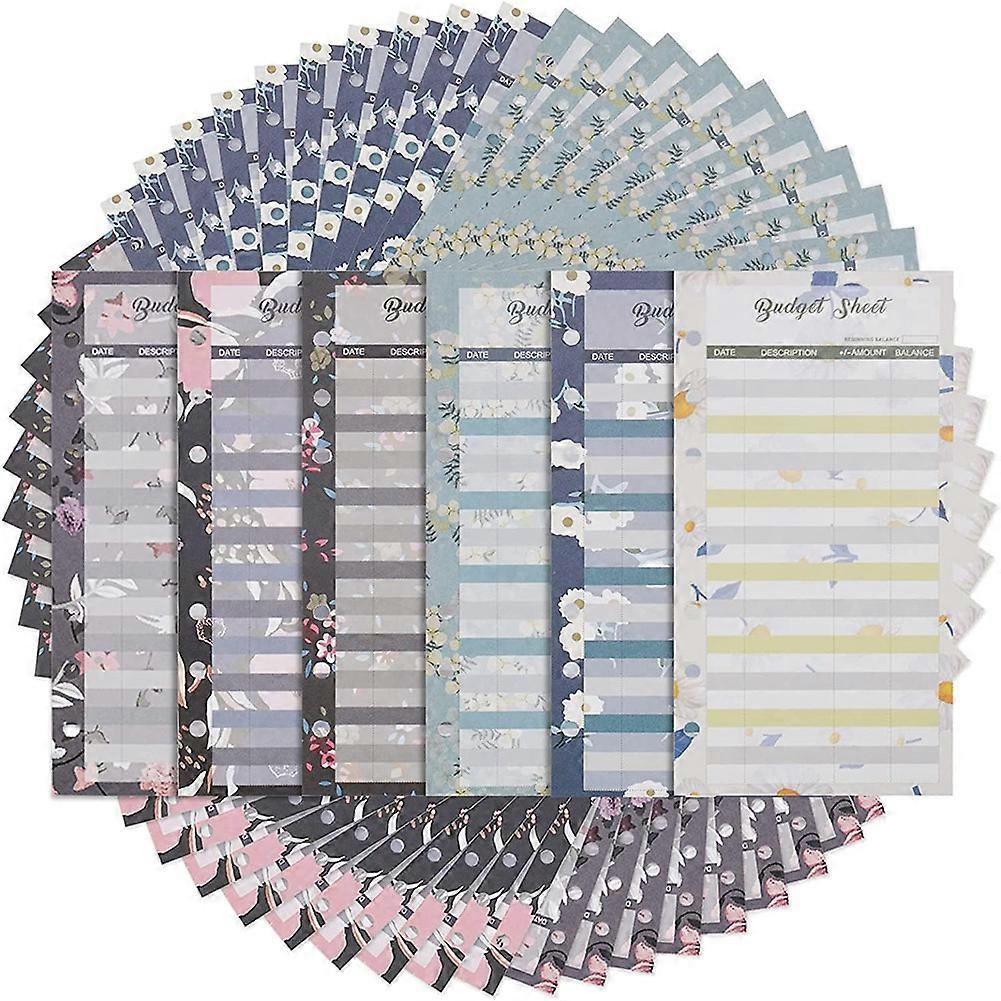 Budget Binder Sheets -60Pcs Expense Budget Organizer for Budgeting and Finances Management, Ledger B