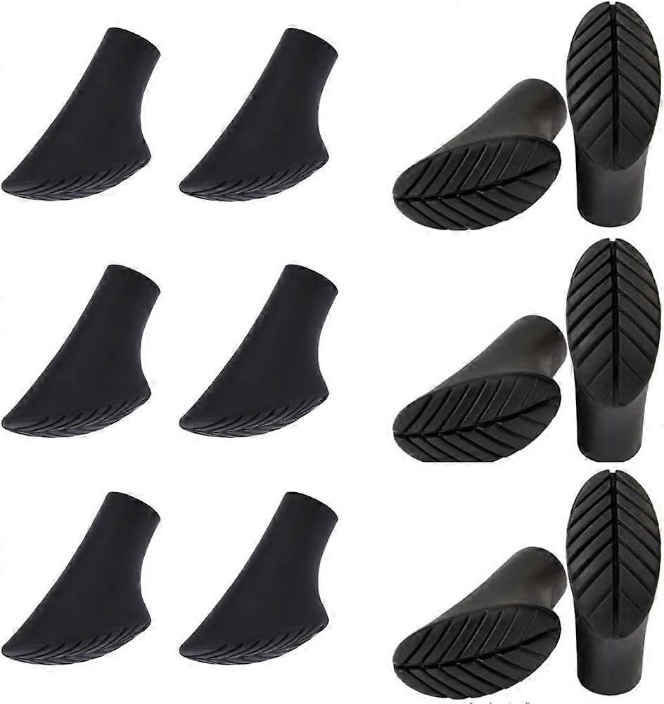 12pcs PVC Walking Cane Tips, Antiderrapante e Absorção de Choque