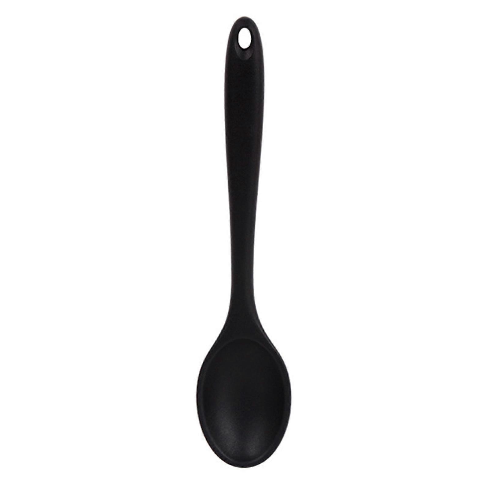 Small Multicolored Silicone Spoons Heat Resistant Silicone Basting Spoon