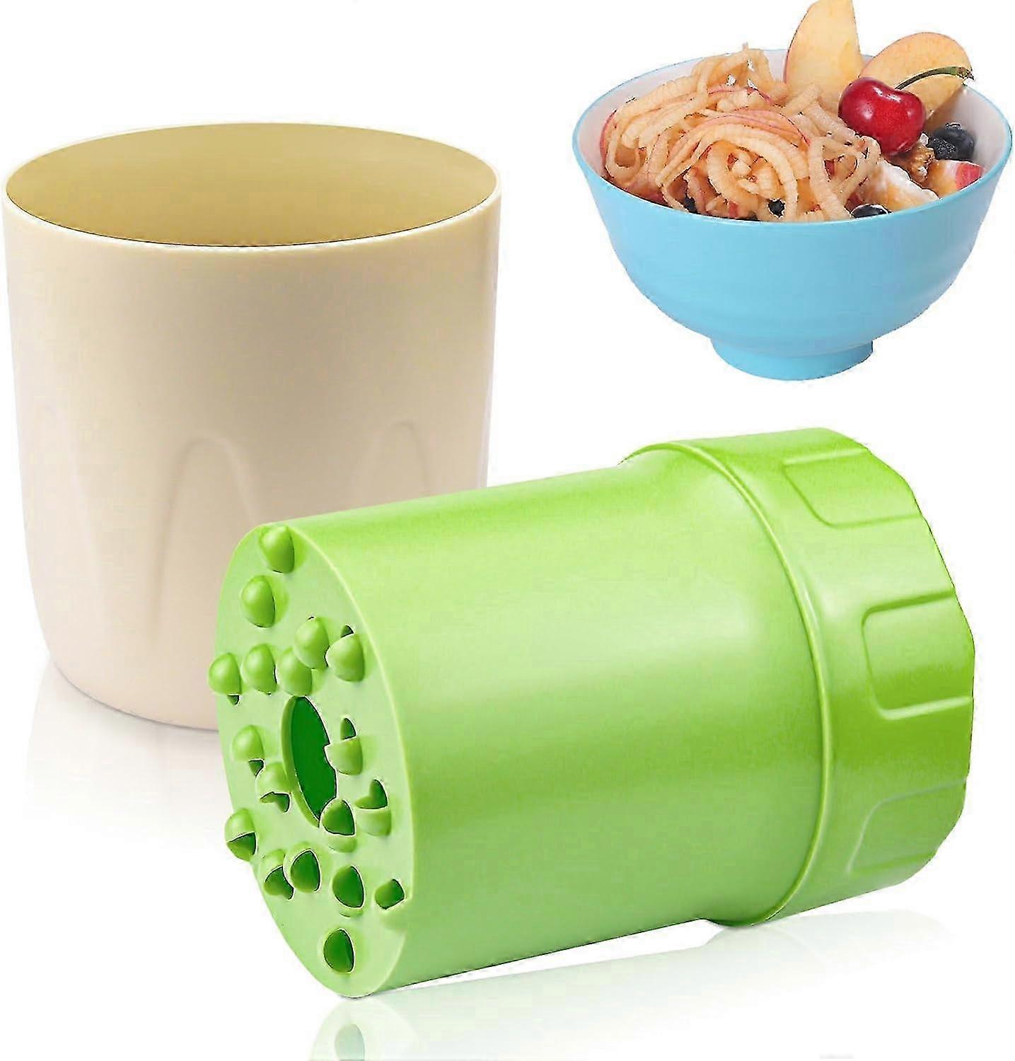 Hachoir à fruits manuel en plastique et râpe à légumes avec lame rotative pour un épluchage et un tranchage faciles