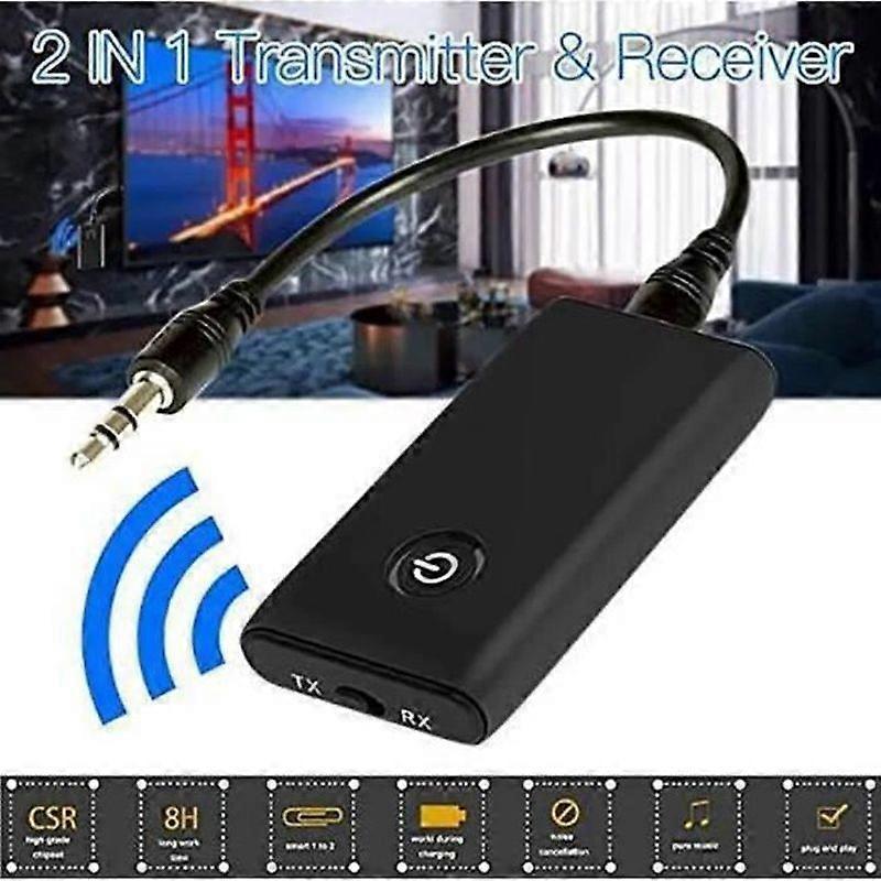 Bluetooth 50 Wireless Transmitter Audio Receiver 35mm Jack Aux Bluetooth Adapter Audio Cable for Speaker