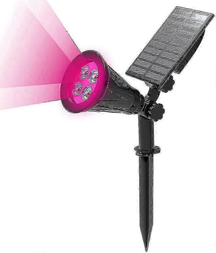 ソーラースポットライトを導いた。4 LED防水ソーラーパワーセキュリティガーデン