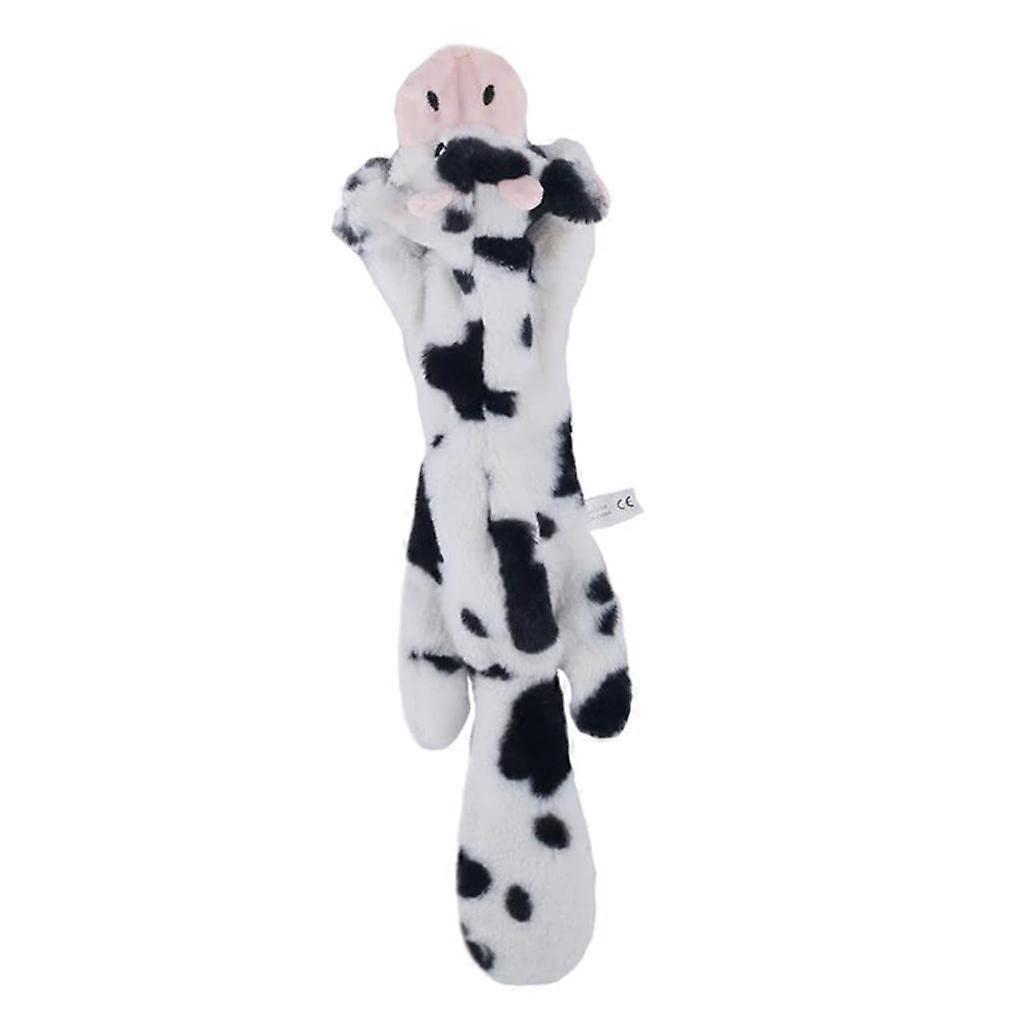 Interactive Dog Toy with Squeaker, Cow, 45cm