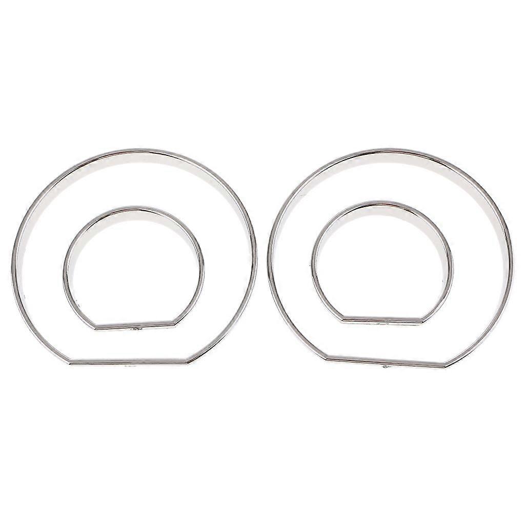 Sliver Gauge Dash Dial Rings Bezel Trim Speedometer Frame For E46 M3