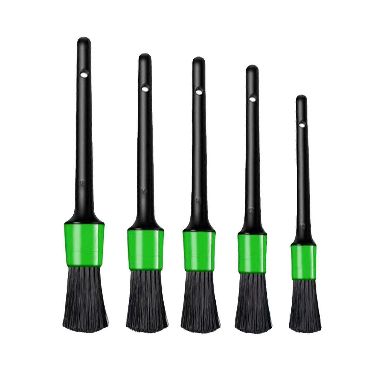 Auto Car Detailing Brushes Cleaner Kit 5 Sizes Convenient Dry and Wet Use