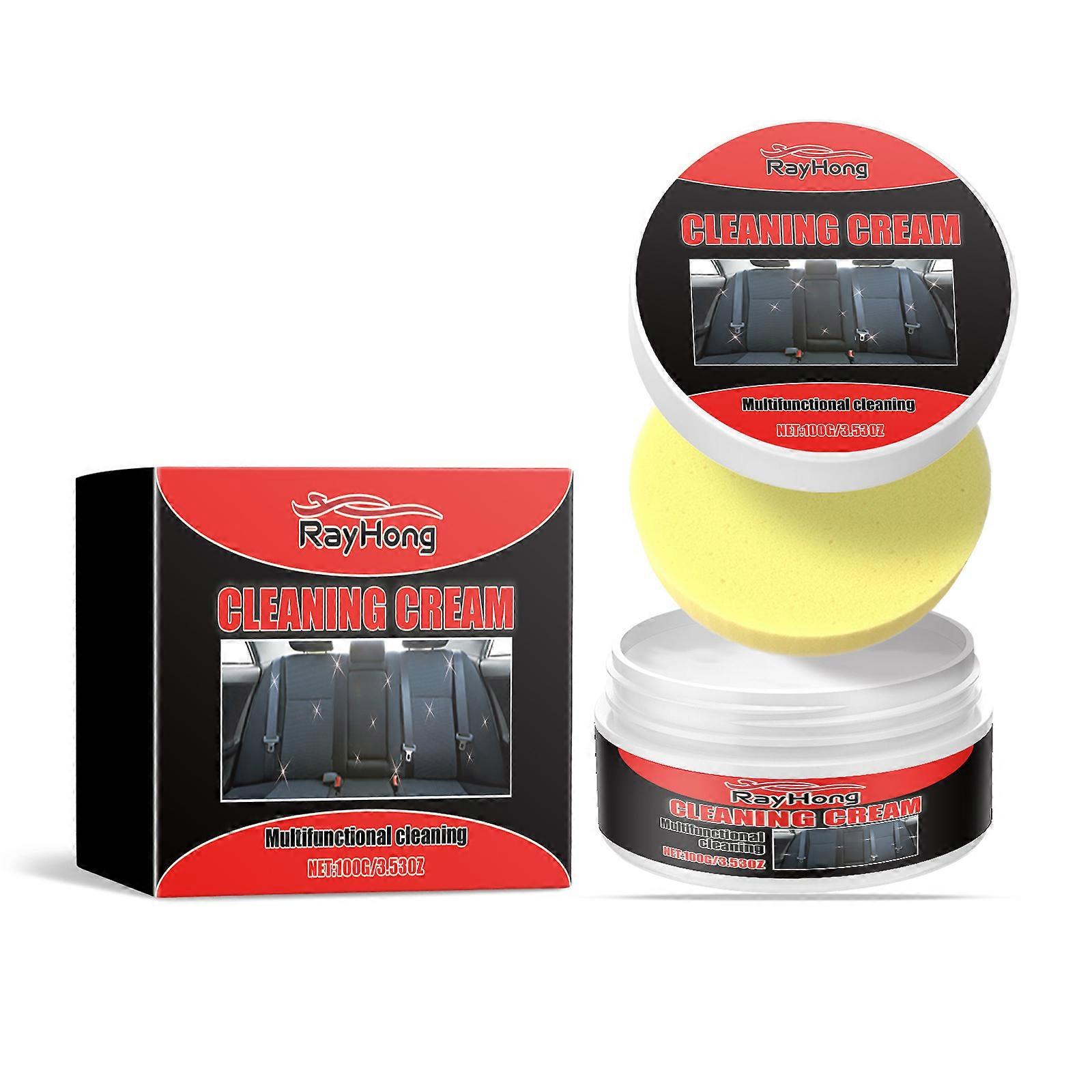 קרם לניקוי עור לפנים הרכב, כתמי ניקוי לפנים הרכב תחזוקה יומית קרם ניקוי לניקוי