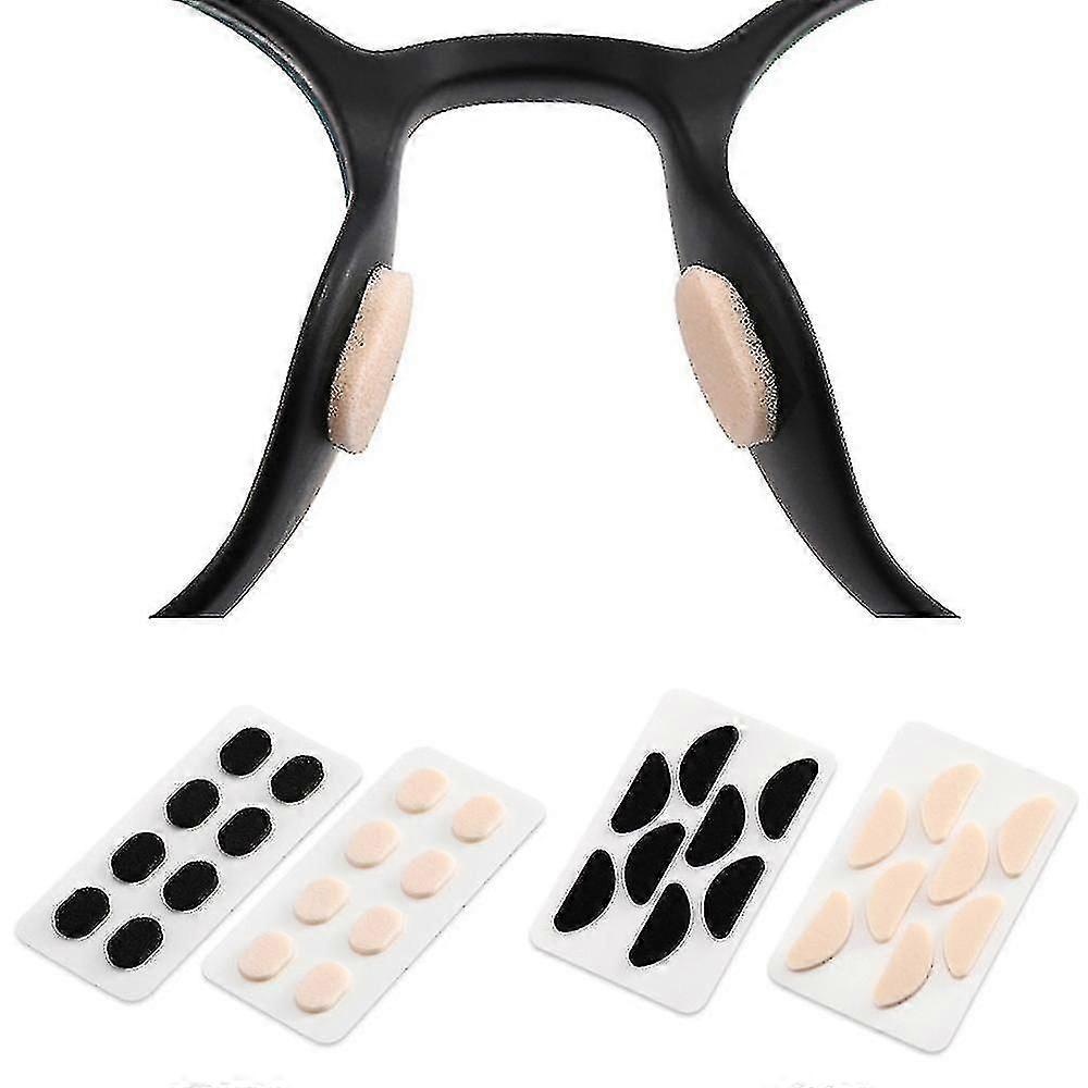 20 párů tenkých pěnových protiskluzových samolepicích nosních polštářků pro brýle a sluneční brýle