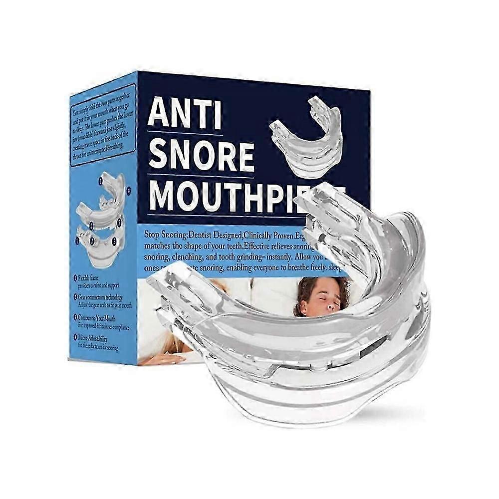 PROTECTOR BUCAL ANTIRONQUIDOS, Dispositivo Ayuda para Dormir Ajustable Bucalmente