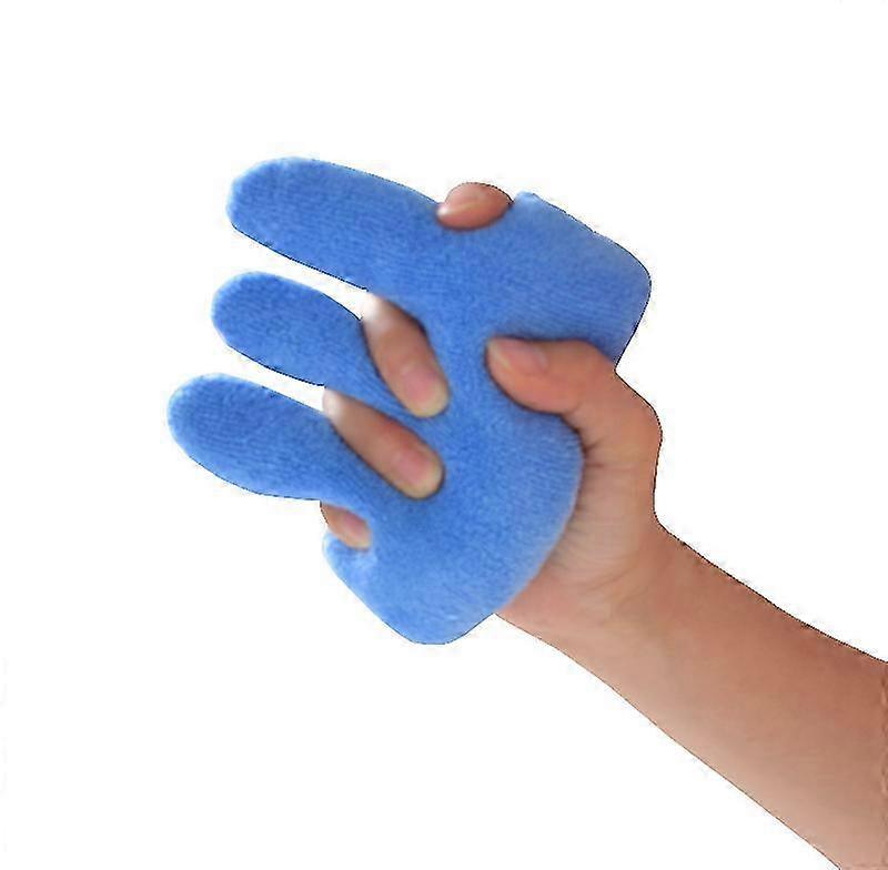 Orange finger pad elderly care finger separator--Blue