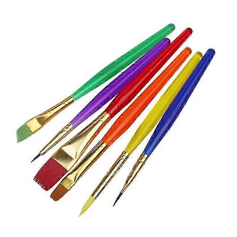 6 Pcs Cake Icing Decorating Painting Brush Fondant Dusting Sugarcraft DIY Tool