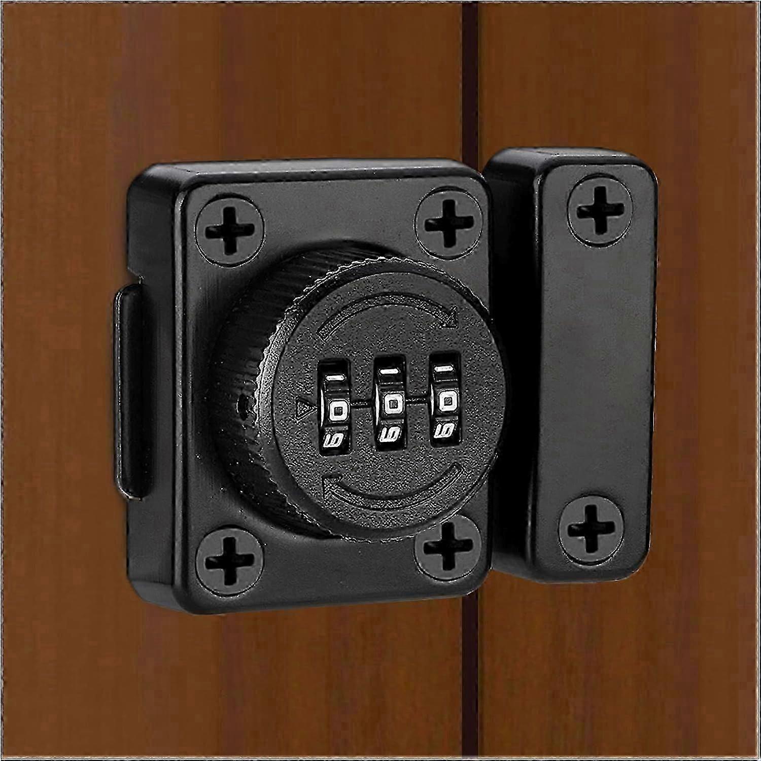 New Password Lock Mechanism - Rotary Combination Lock - Push Door Buckle - Surface Mounted Door Buckle - Antique Door Lock
