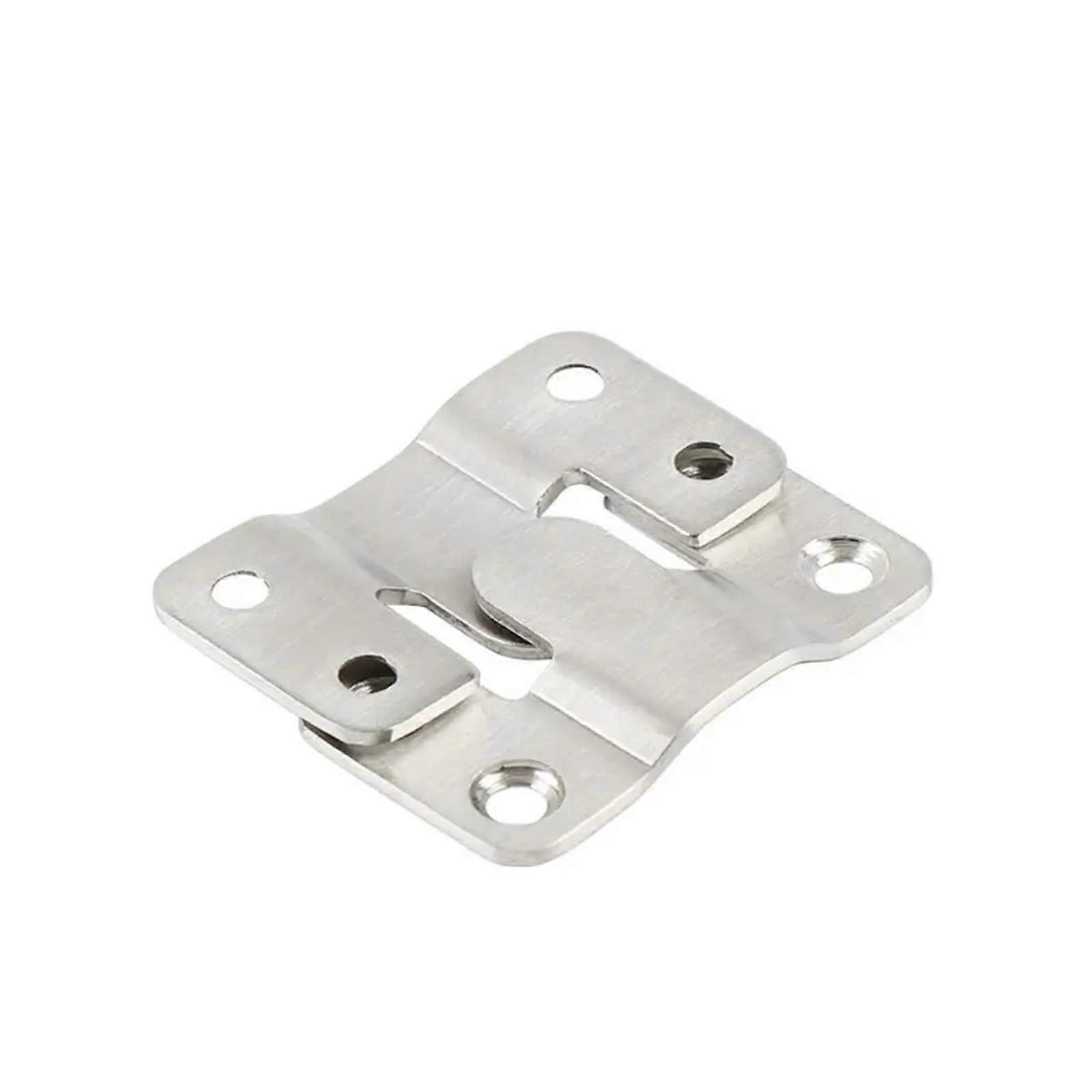 2Pcs Stainless Steel Concealed Mount Brackets Interlocking Frame Photo Hanging Hooks 1944mm Silver Furniture Connectors