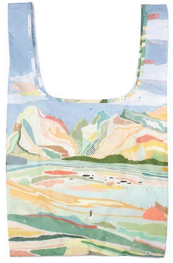Kind Bag London Artist Collabs Marinaestercastaldo Medium Reusable Bag - Here Blue