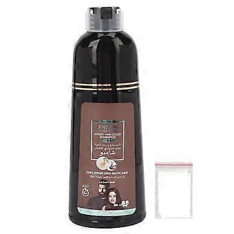 Hair Dye Shampoo Plant Herbal Extract Nærende Reparere Hair Care Dye Shampoo 400ml kaffe