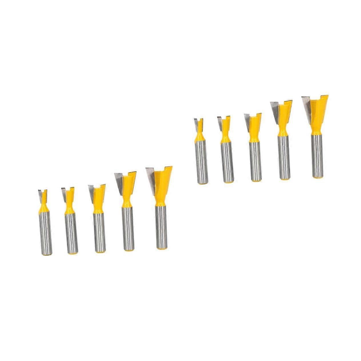 Pcs Router Bits Dovetail Jig Set Carbide Alloy Cutters For Woodworking Dovetail Cutting Smooth No Burr