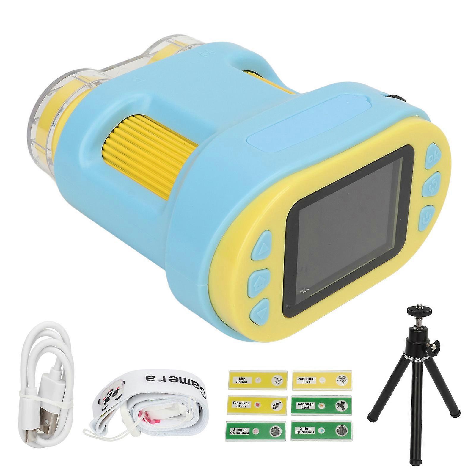 Handheld Mini Microscope for Kids - 1000X Magnification, Dual Lens, Photo & Video Capabilities