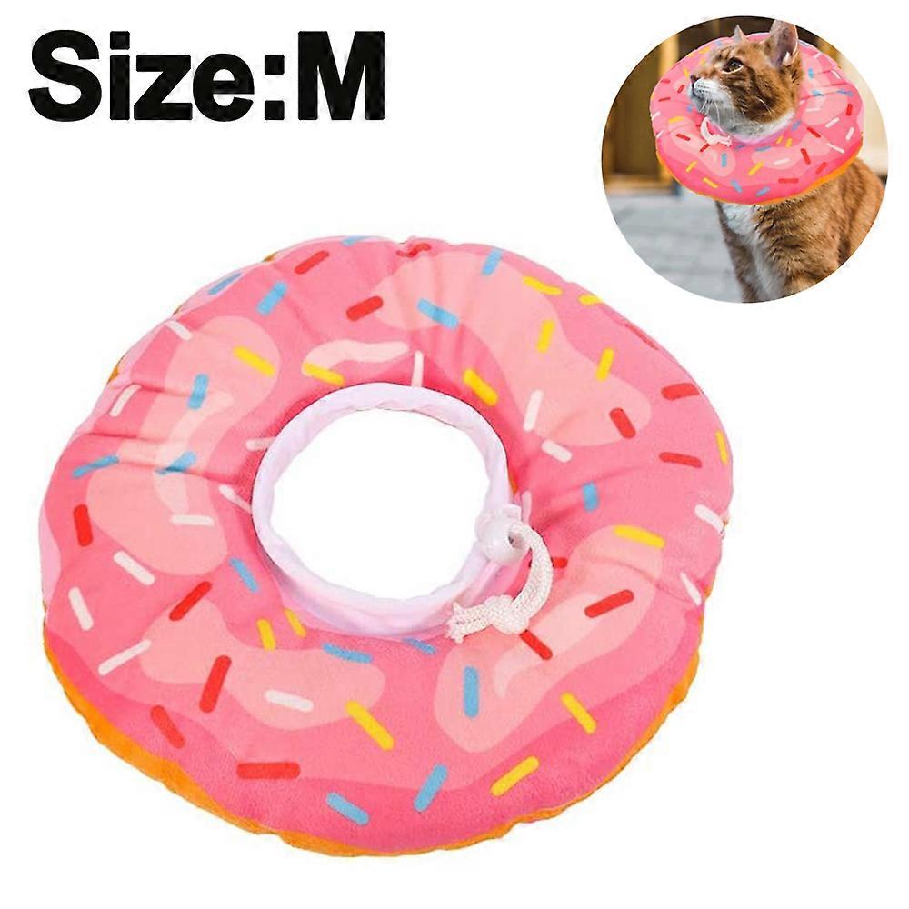 Doughnut Elizabeth Circle Adjustable Soft Pet E-Collar Neck Collar Circle For Cat Small Dog