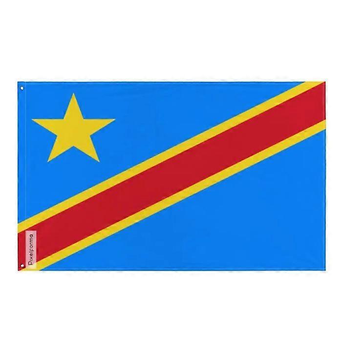 Flag - Democratic Republic of the Congo - 128 x 192 cm - Polyester - Double-sided print - Iron eyelets