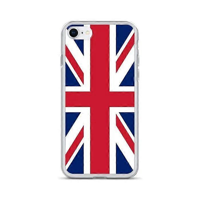 Phone case - PIXELFORMA - United Kingdom Flag - Compatible with iPhone SE - Flexible - Shockproof - Silicone