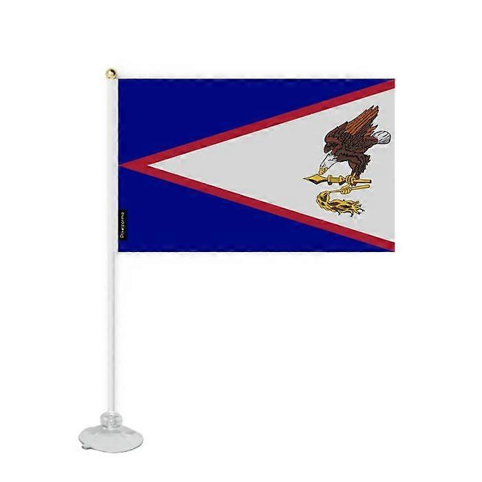 Flag - Samoa - Mini Suction Flag - 14 x 21 cm - Polyester - Double-Sided Print