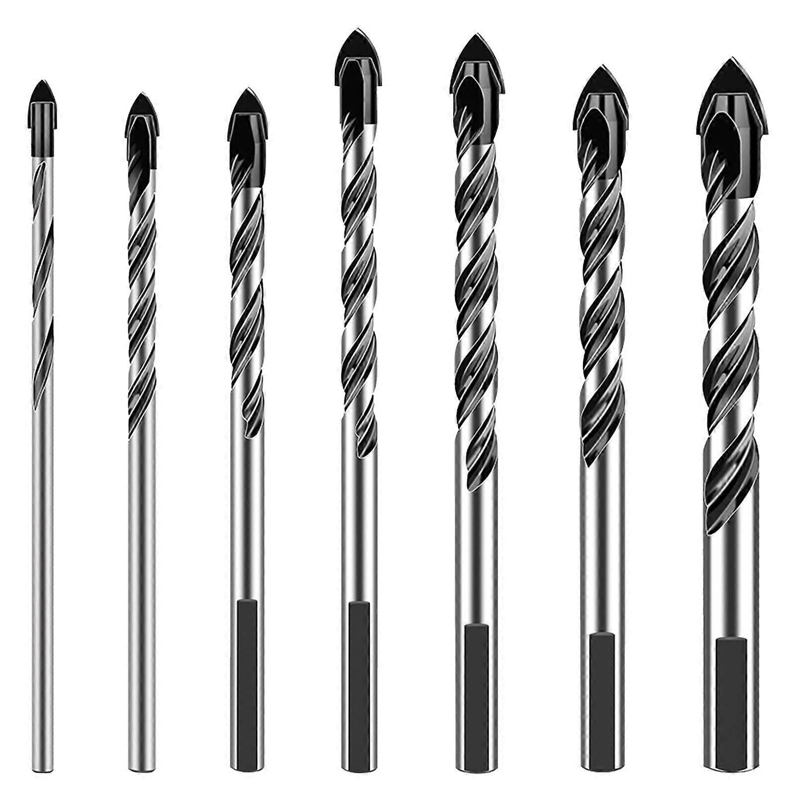 Precise Essential Drill Bit Set Designed for Easy Penetration Through Tile, Concrete, and More Home Improvement Projects Multicolor
