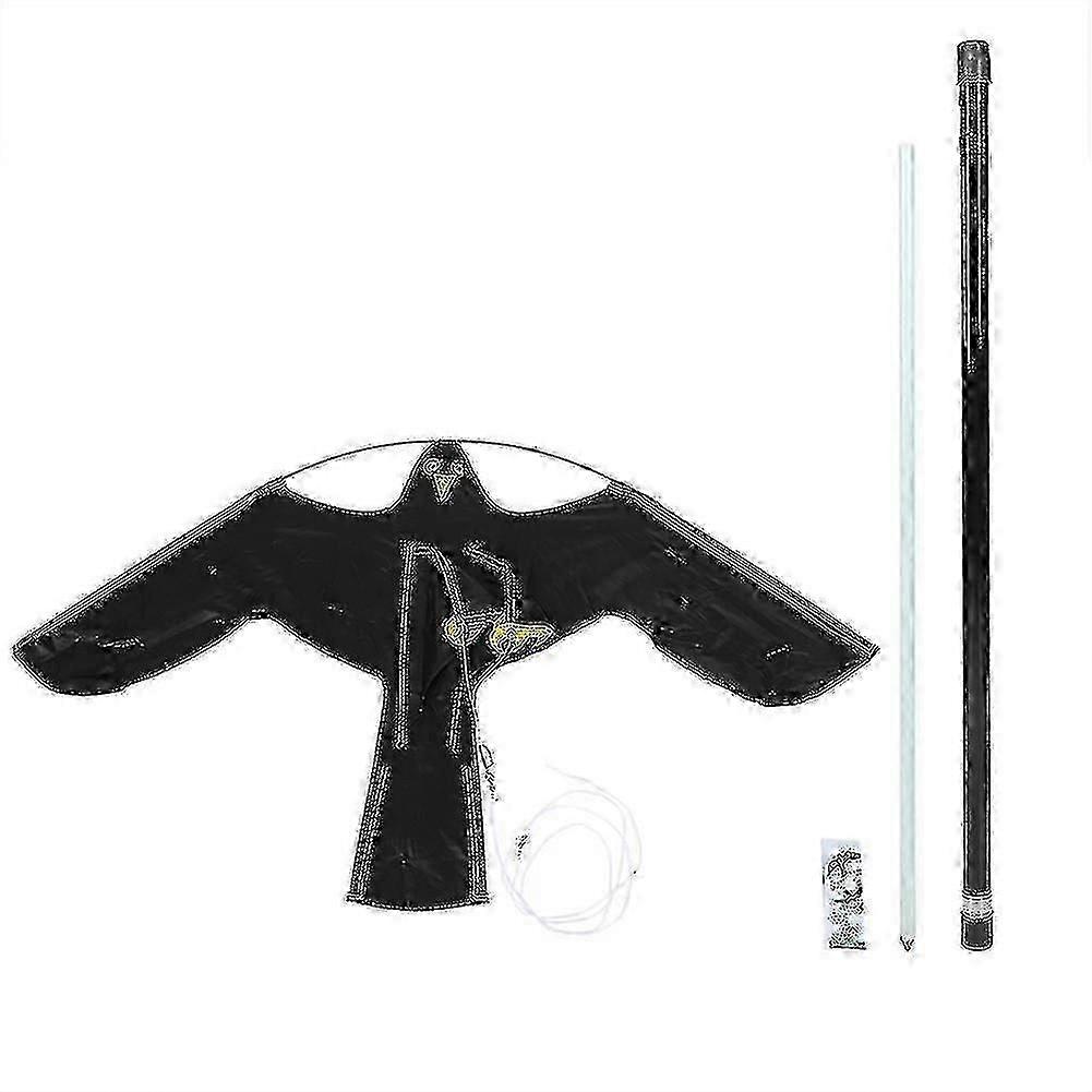 7m Telescopic Pole Extendable Flying Hawk Kite For Bird Repeller Scarecrow