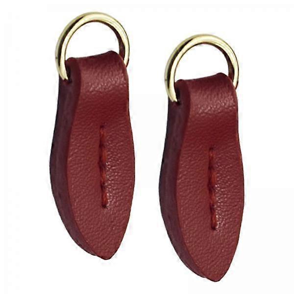 6x Leaf Shape Zipper Pull Tabs Zip Pullers Durable Zipper Heads Zipper Pull