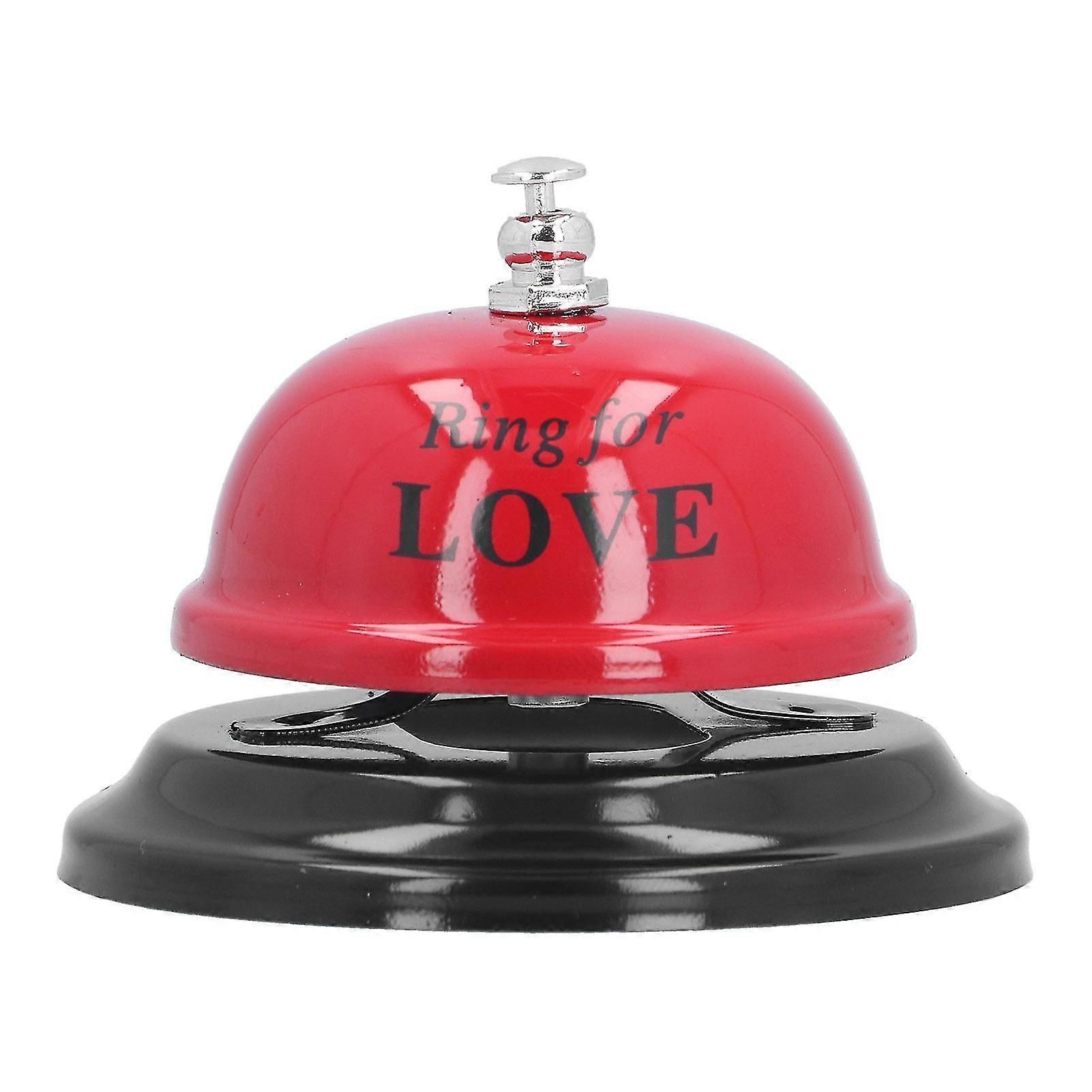Restaurant Call Bell With Anti Slip Base Manual Meeting Bar Service Bell For Dinner School(red )