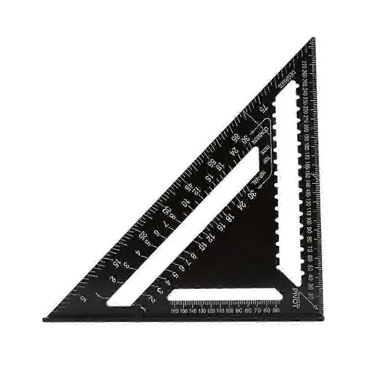 Triangular Square 12 Inch Measuring Tools Aluminum Woodworking Tools Inch Square 90 Degree Thick Sq