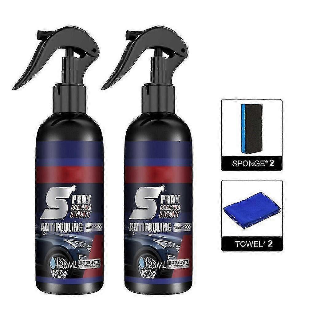 2025 1-3pcs 120ml Multi functional Auto Coating Agent Nano Hand Spray Crystal Auto Paint Wax Glasing Spray