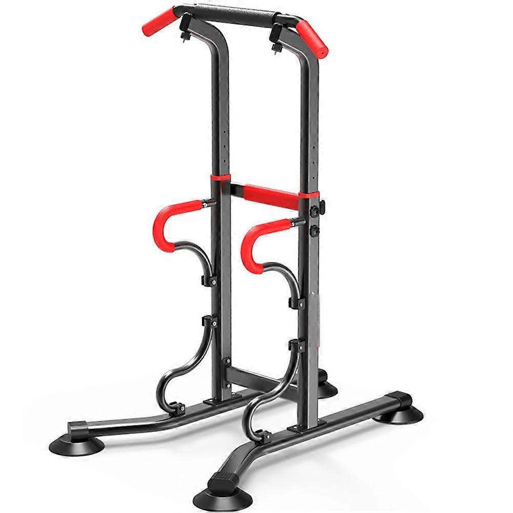 Power Tower Dip Station Height Adjustable Vertical Knee Raise Multifunctional Tower Strength Training Abdominal Muscle Building PullUp Machine