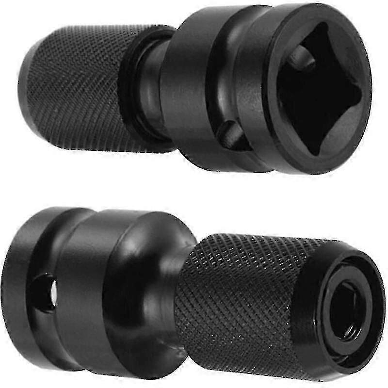 1/2" Square to 1/4" Hex Socket Adapter with Quick Release for Impact Ratchet & Screwdriver Bits