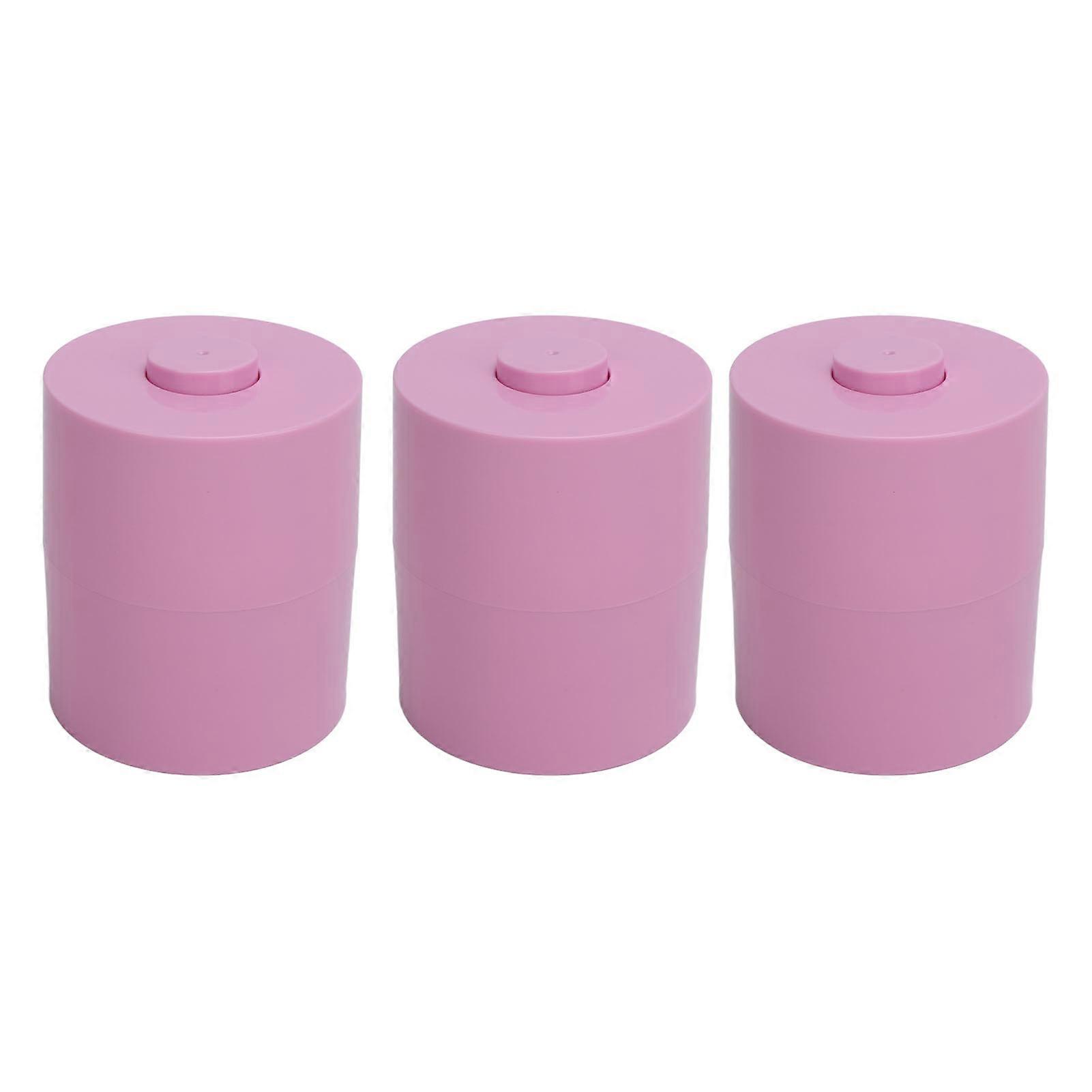 3pcs 200ML Eyelash Glue Storage Tank Leak Proof 3 Bottles Capacity Adhesive Jar Holder Glue Container for Lash Extensions Pink