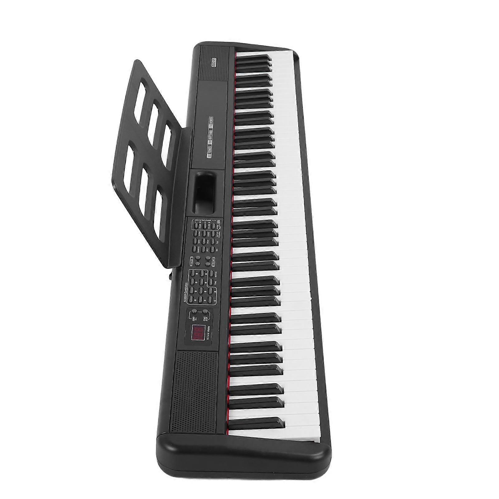 Piano Keyboard 88key 900 Timbres 700 Rhythms 110 Demo Songs Portable Electric Keyboard Kit Gift EU Plug 