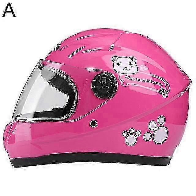 Lovely Winter Helmet for Kids, Suitable for Boys and Girls, Provides Sunshade and Protection for Motorcycle and Scooter Rides