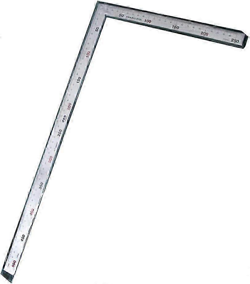 500mm Stainless Steel L-Shape Double Angle Ruler