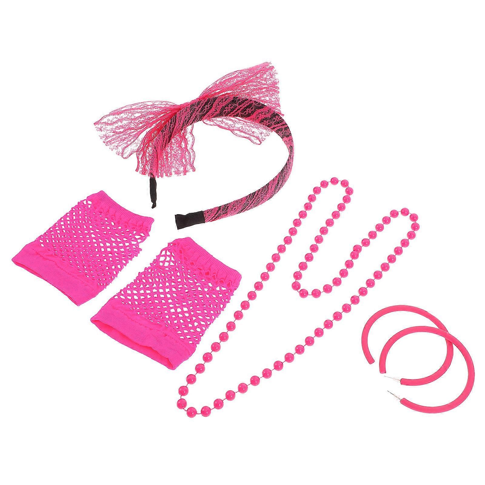 Neon Themed Party Props Set Unique Cosplay Accessories, Lightweight Fashionable Design for Celebrations and Retro Style Events