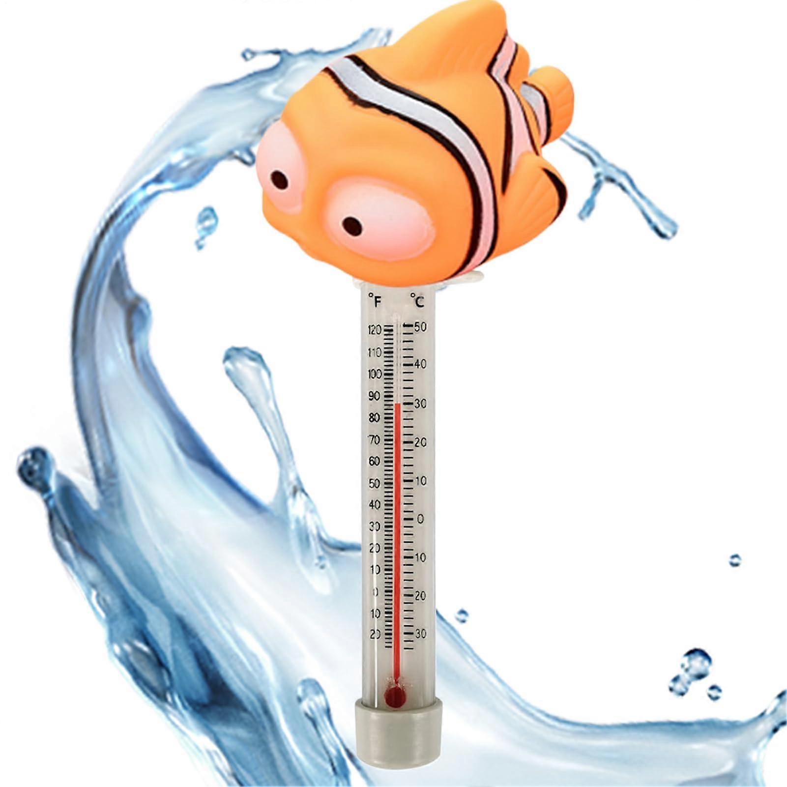 Floating Pool Thermometer Cartoon Clownfish Design For Swimming Pools Spas Aquariums And Fish Ponds Water Thermometer