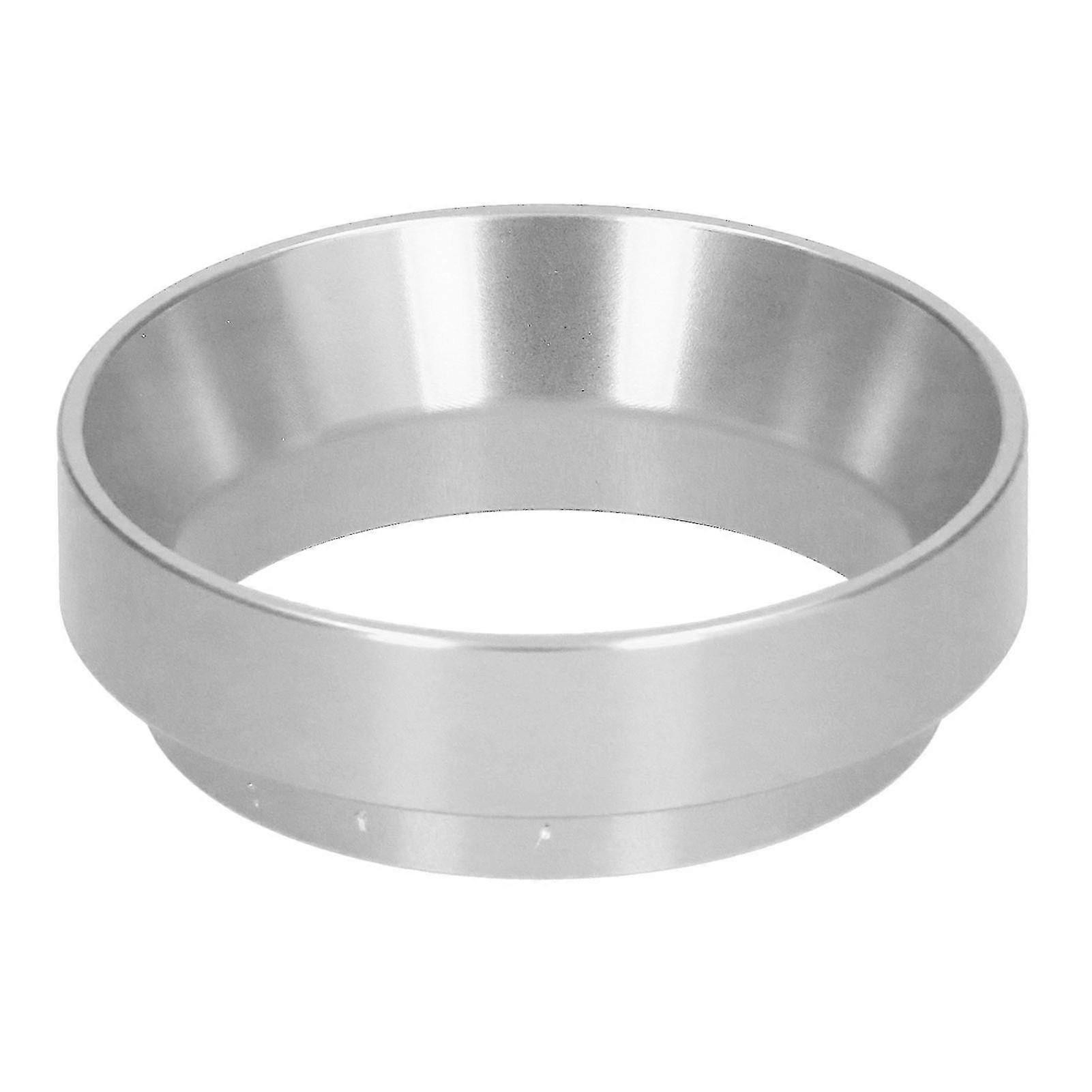 58mm Coffee Dosing Ring Anti-Fly Powder Cover Funnel Replacement (Silver)