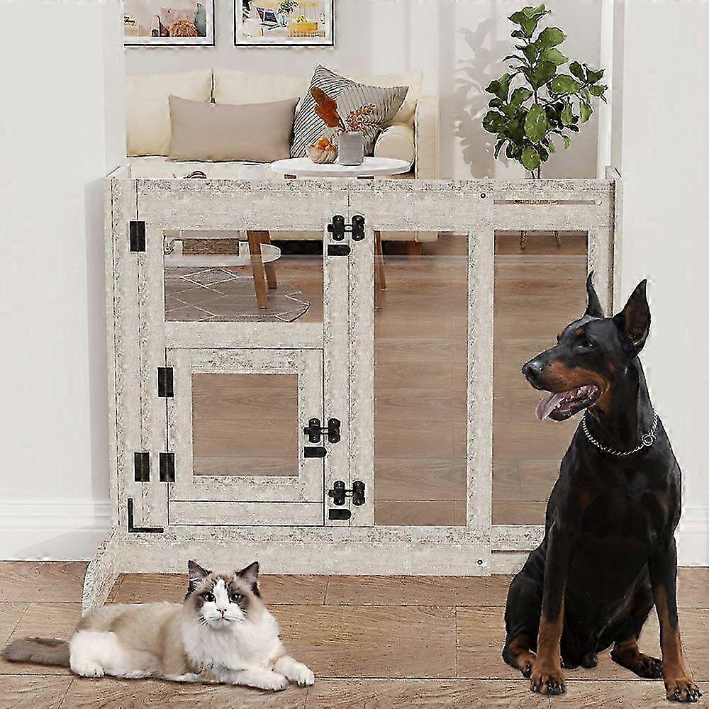 2025 Heavy Pet Gate Portable Dog Playpen Fence Gate Guard Panel Blocker Gap Bumper Stop Dog Doorway