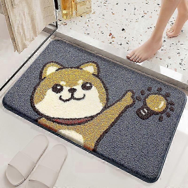 漫画の家庭用バスルームのフロアマット、バスルームの入り口にある吸水滑り止めマット-インスピレーションgougou/ 50 * 80CM